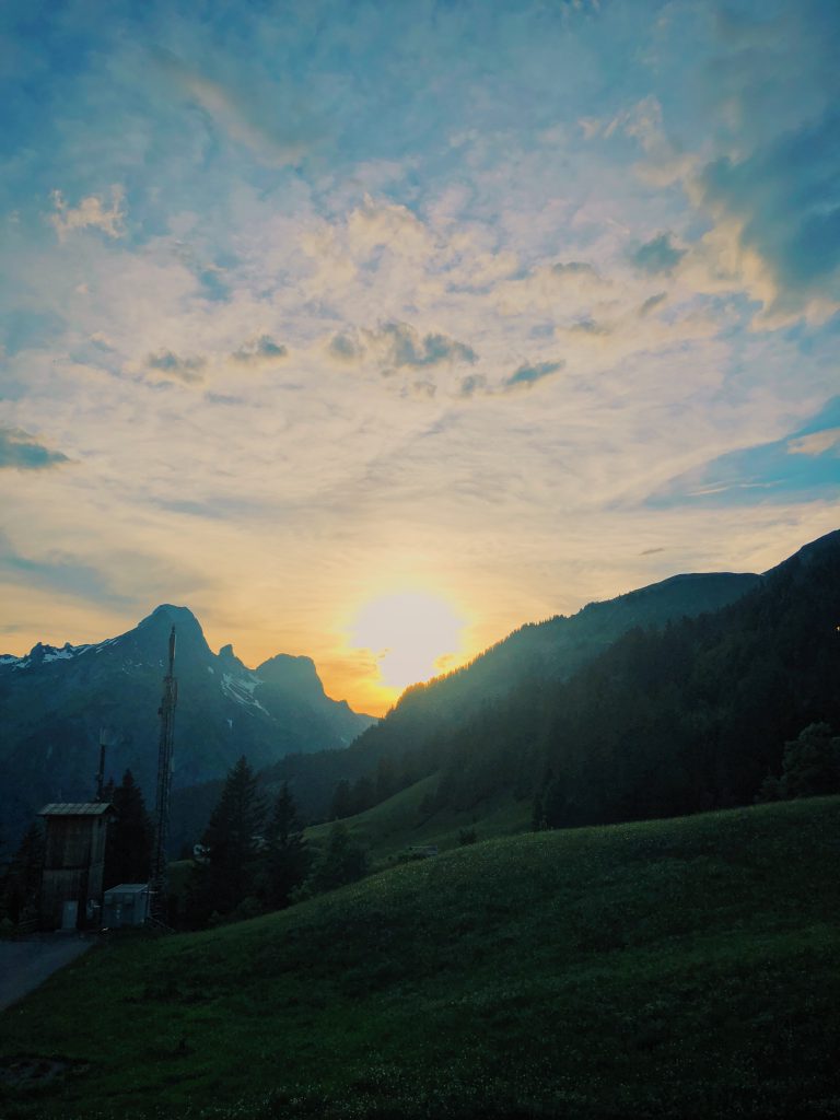 Ausblick Schröcken Wanderei